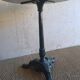 Round white marble bistro table