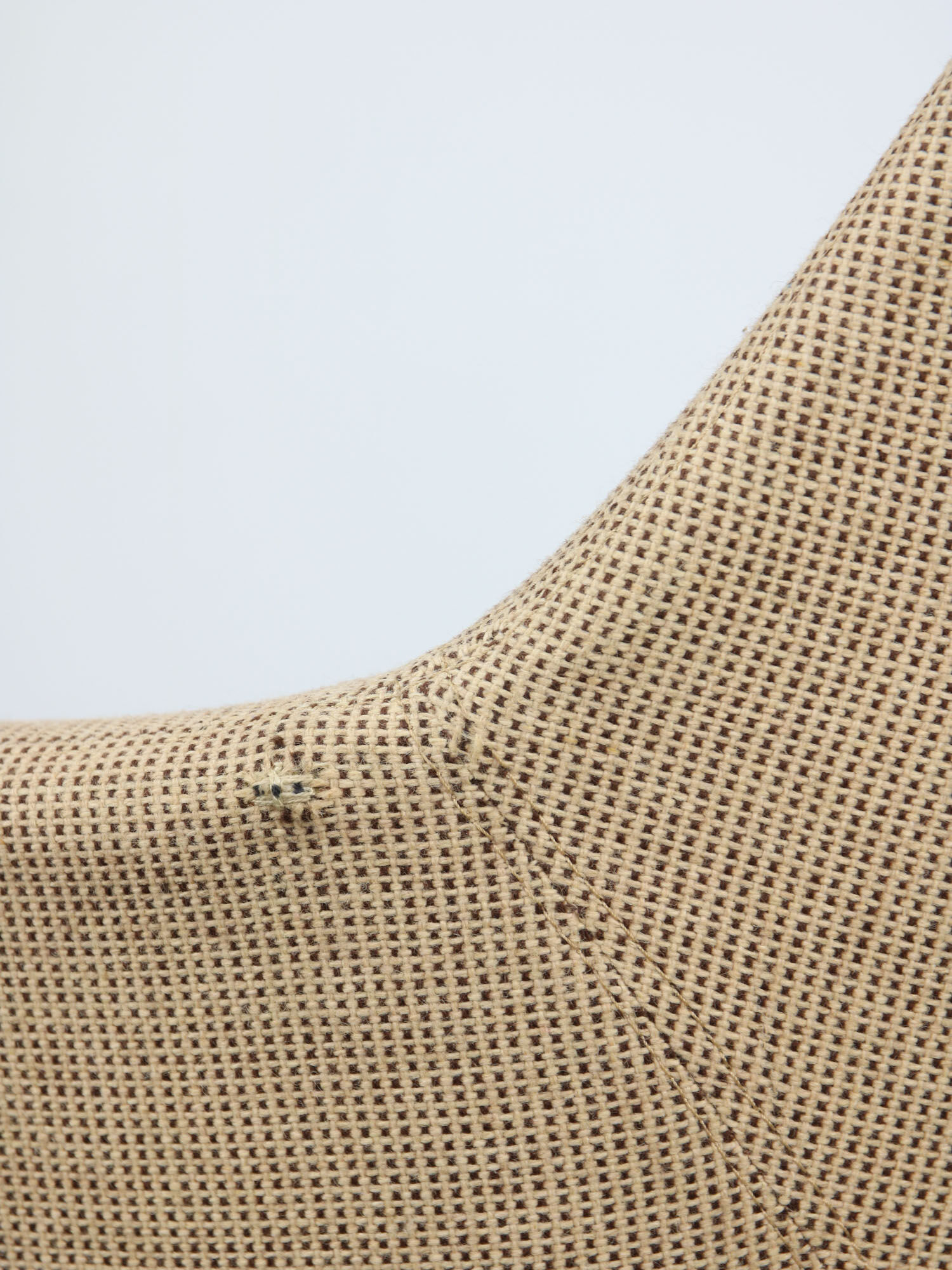 Mid-century beige fabric swivel chair from stol