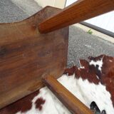 Brutalist bench in solid wood