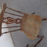 Set de 4 chaises type western
