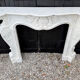 Louis XV style fireplace in Carrara marble, circa 1980