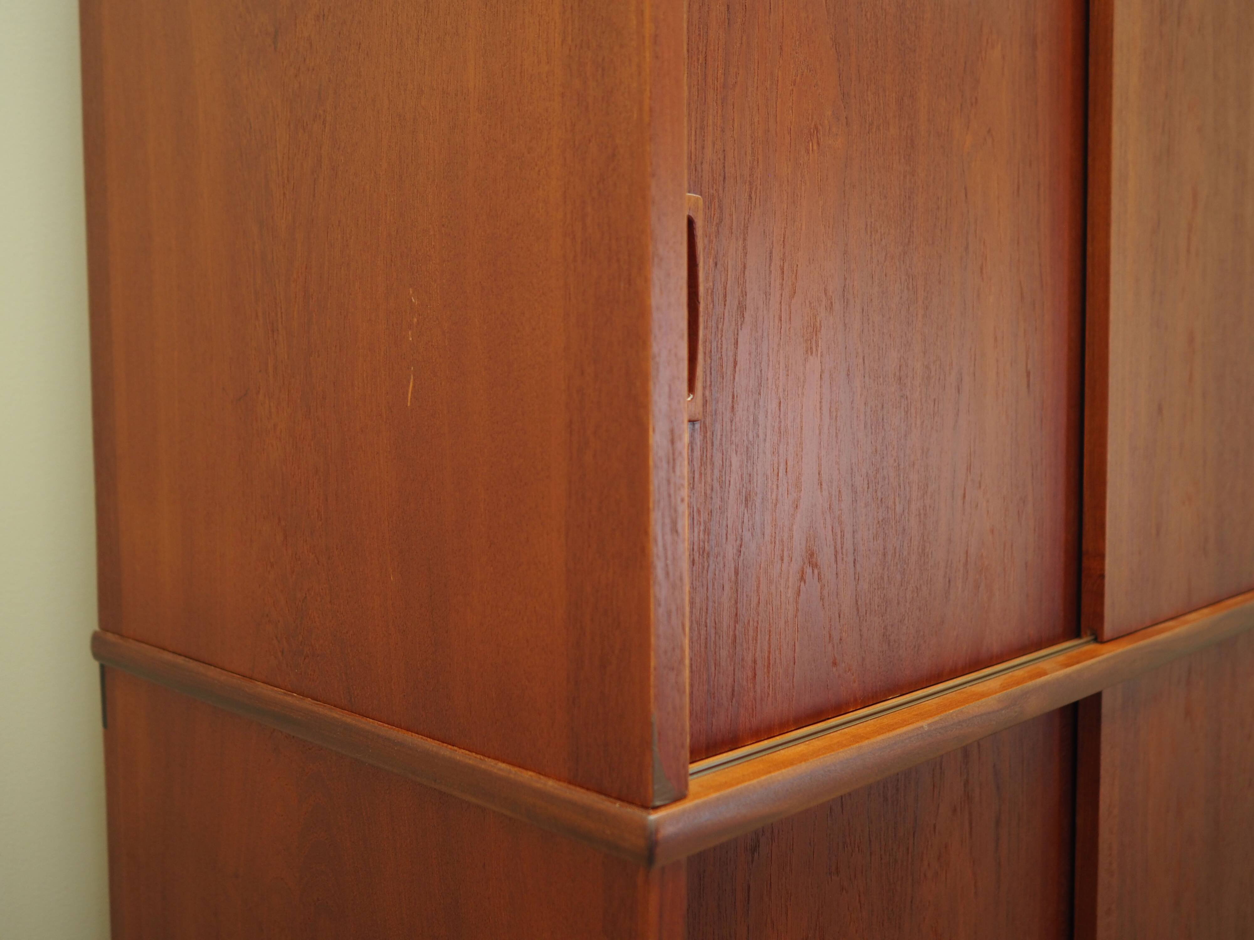 Teak wardrobe, Danish design, 1970s, production: Denmark