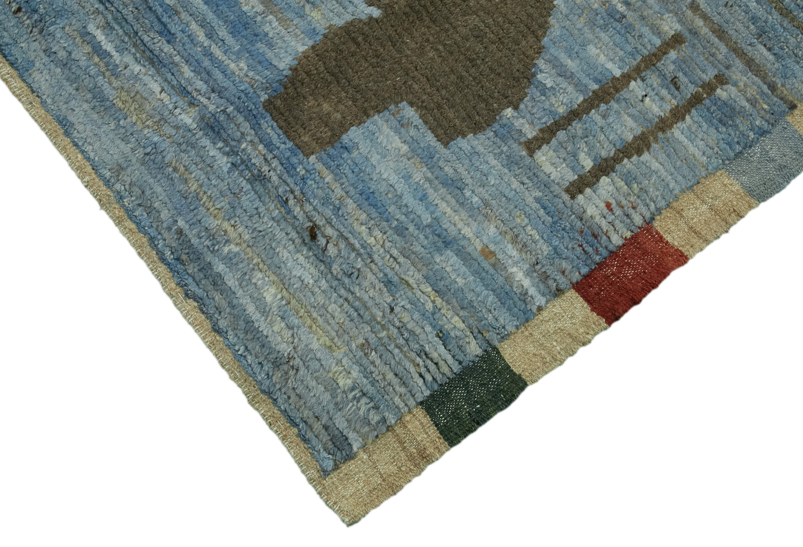 Hand-Knotted Turkish Contemporary 303 cm x 420 cm Multicolor Wool Carpet