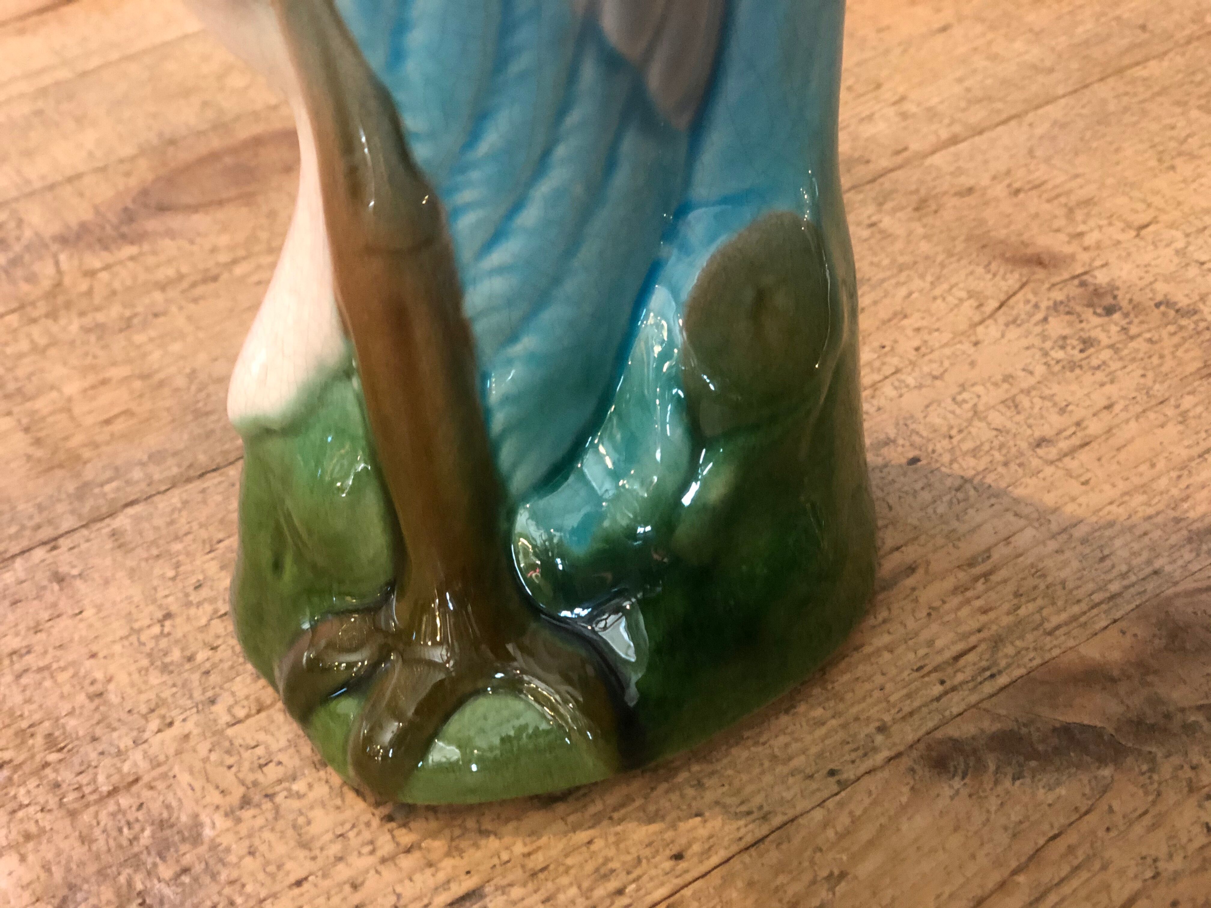 Ceramic pelican pitcher / carafe