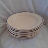 Set of 9 old Moulin du Loup Louvois model plates.