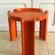 Nesting coffee tables by Giotto Stoppino for Kartell vintage 1970