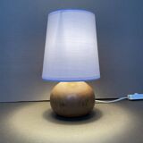 Old blond wood lamp