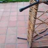 Metal and wicker magazine door