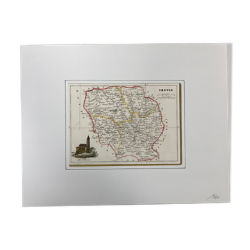 Carte ancienne de la Creuse