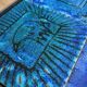 Blue ceramic coffee table by Robert & Jean CLOUTIER circa 1960