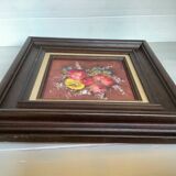 Bouquet of flowers oil on canvas painting Rabaey