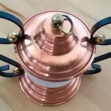 Brass and glass lamp