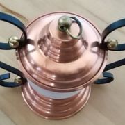 Lampe laiton et verre