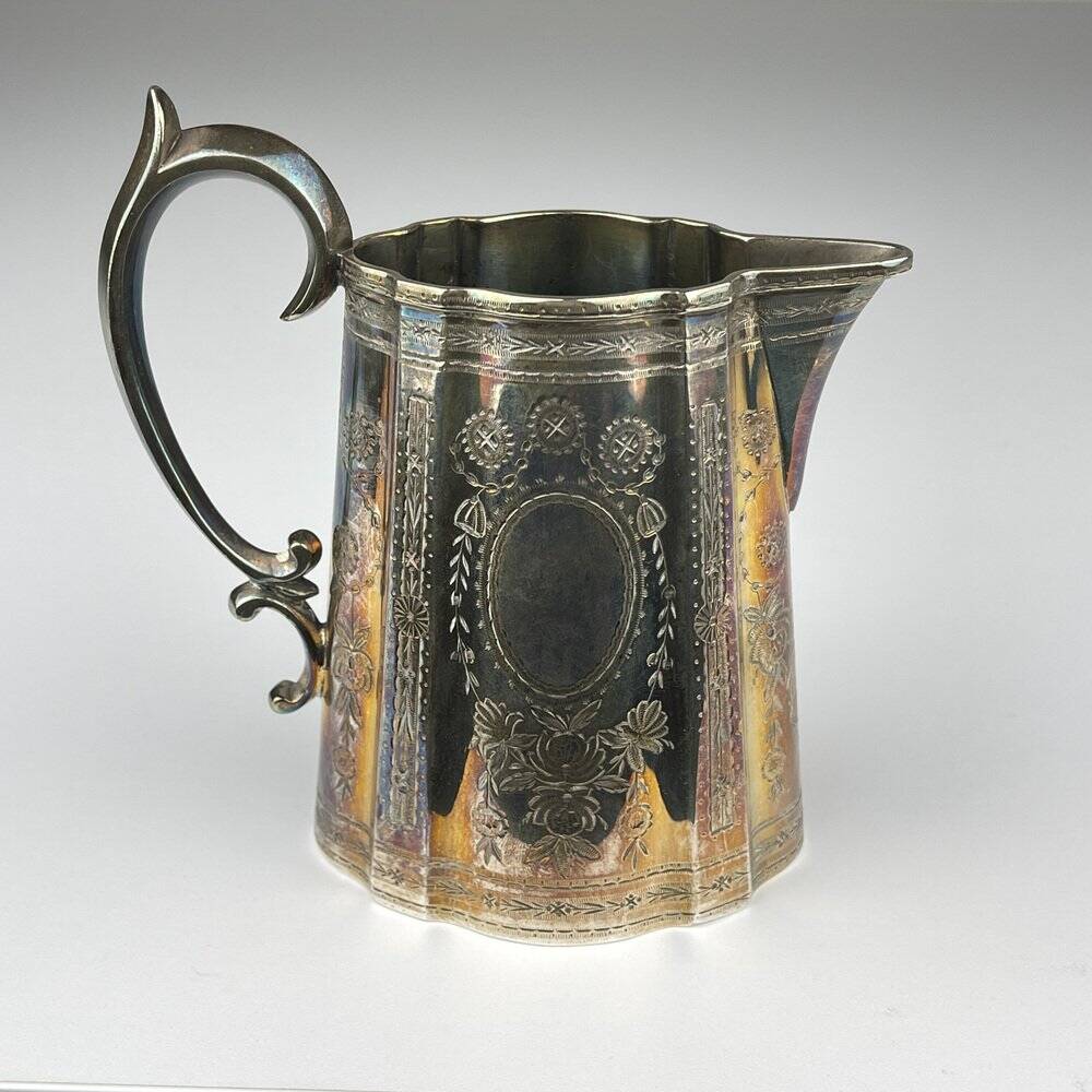 Antique silver-plated coffee and tea service by Elkington & Co, 1880s, set of 4.