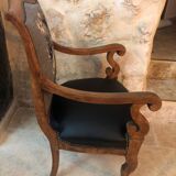 Mountain style restaurant style armchair