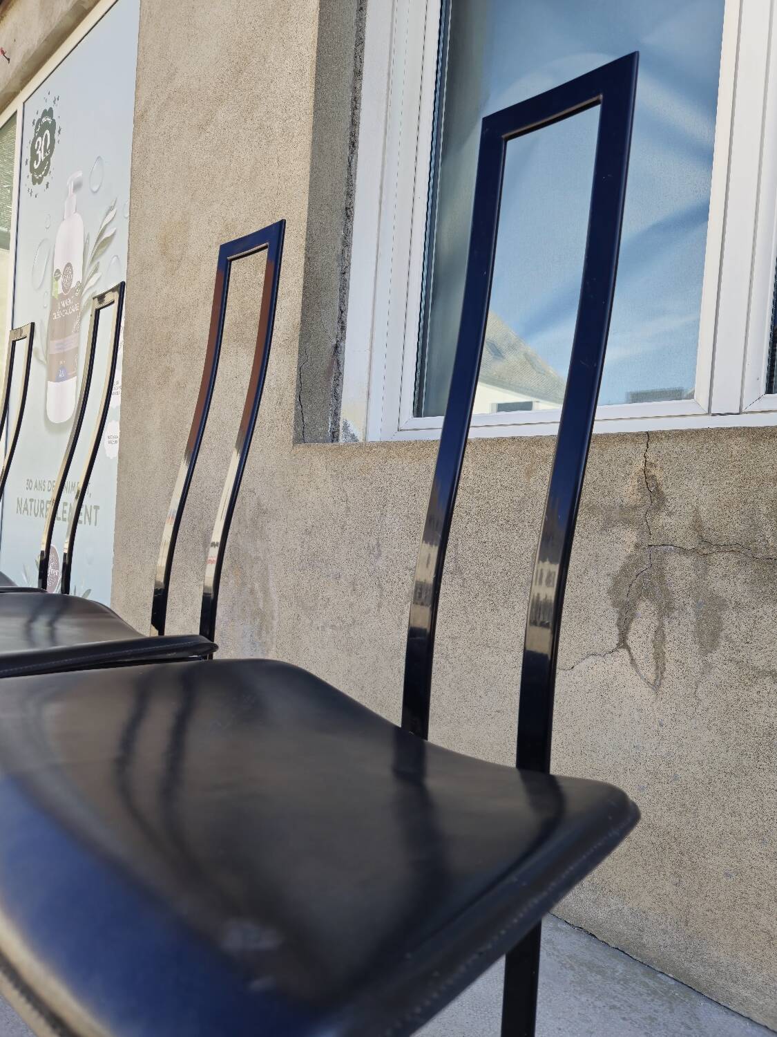 Set of 4 chairs Design Italy signed Cattelan 1980 vintage