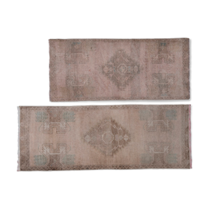 Distressed low pile Rug