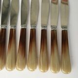 Set of 12 Pradel cheese knives