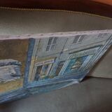 Oil on canvas street in the village of Cotignac (Provence)