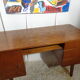 Scandinavian vintage office of the 60s light oak