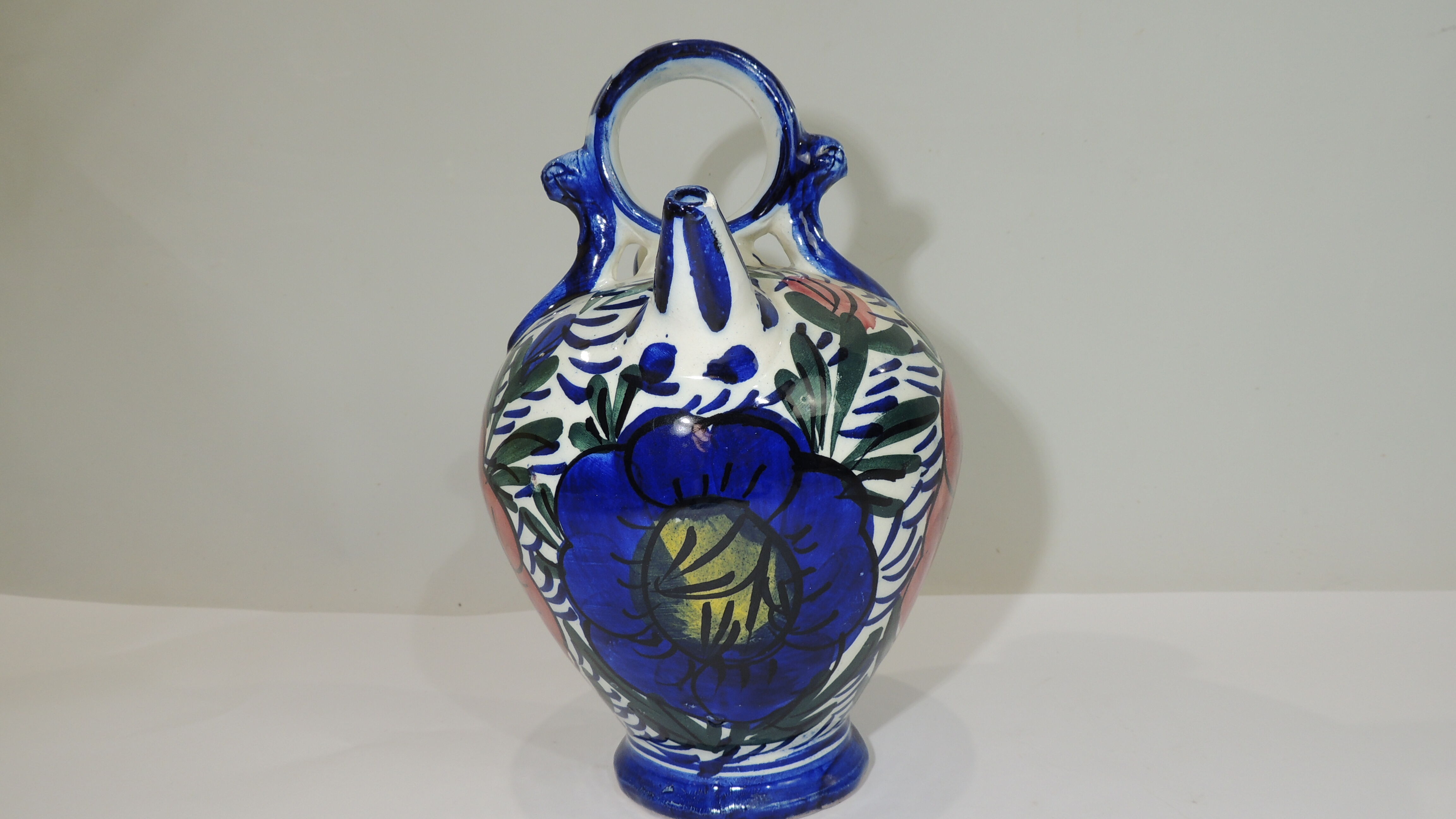 Gargoulette glazed terracotta /vintage/carafe/pitcher