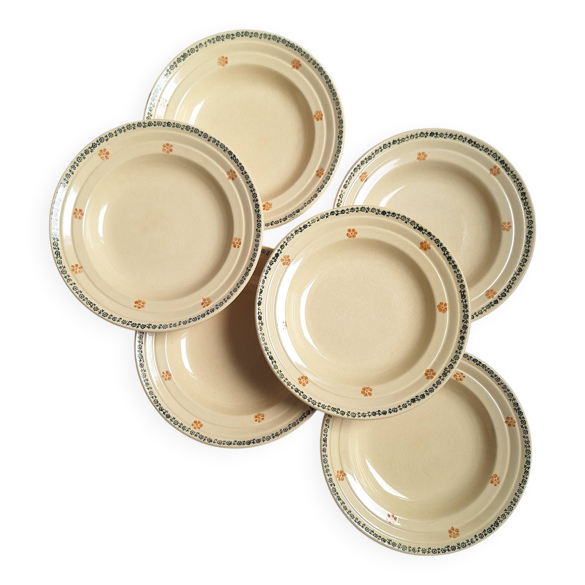 Vintage soup plates