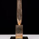 Modernistic silver plated bronze candle sticks Early 20th Century