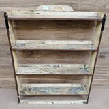 Burmese teak wall shelf