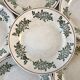 Set of 6 flat plates Iron Earth late nineteenth
