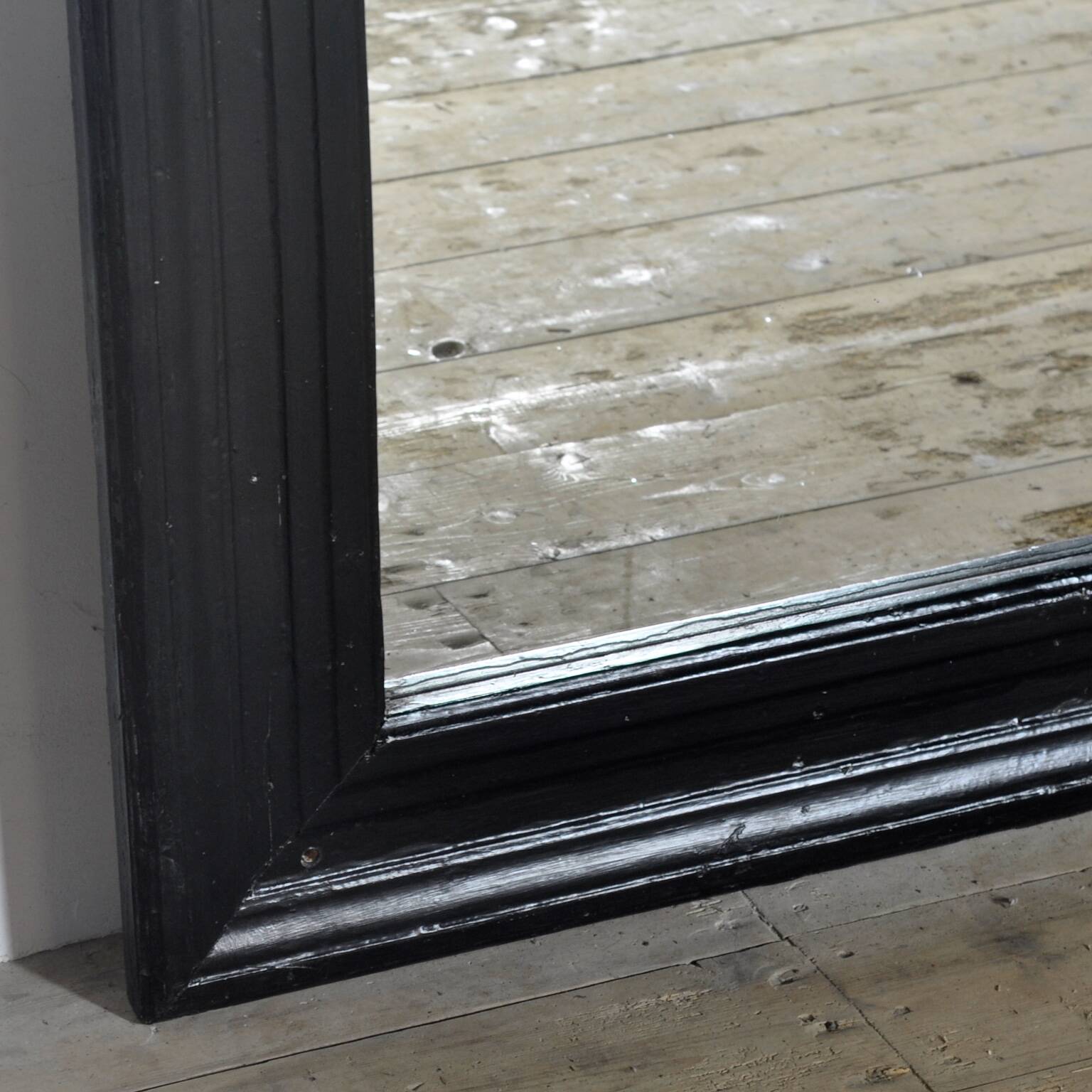 Large mirror in antique frame