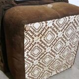 Pair of 2 Gao design poufs by JP Laloy for Cinna - 1970s