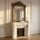 Large Napoleon III carved mirror – Patinated wood & Louis XV decor