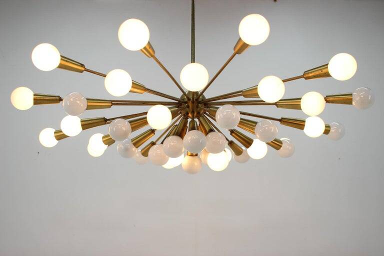 Rare Mid Century Chandelier Sputnik, Atomic, 1960s