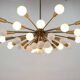 Rare Mid Century Chandelier Sputnik, Atomic, 1960s
