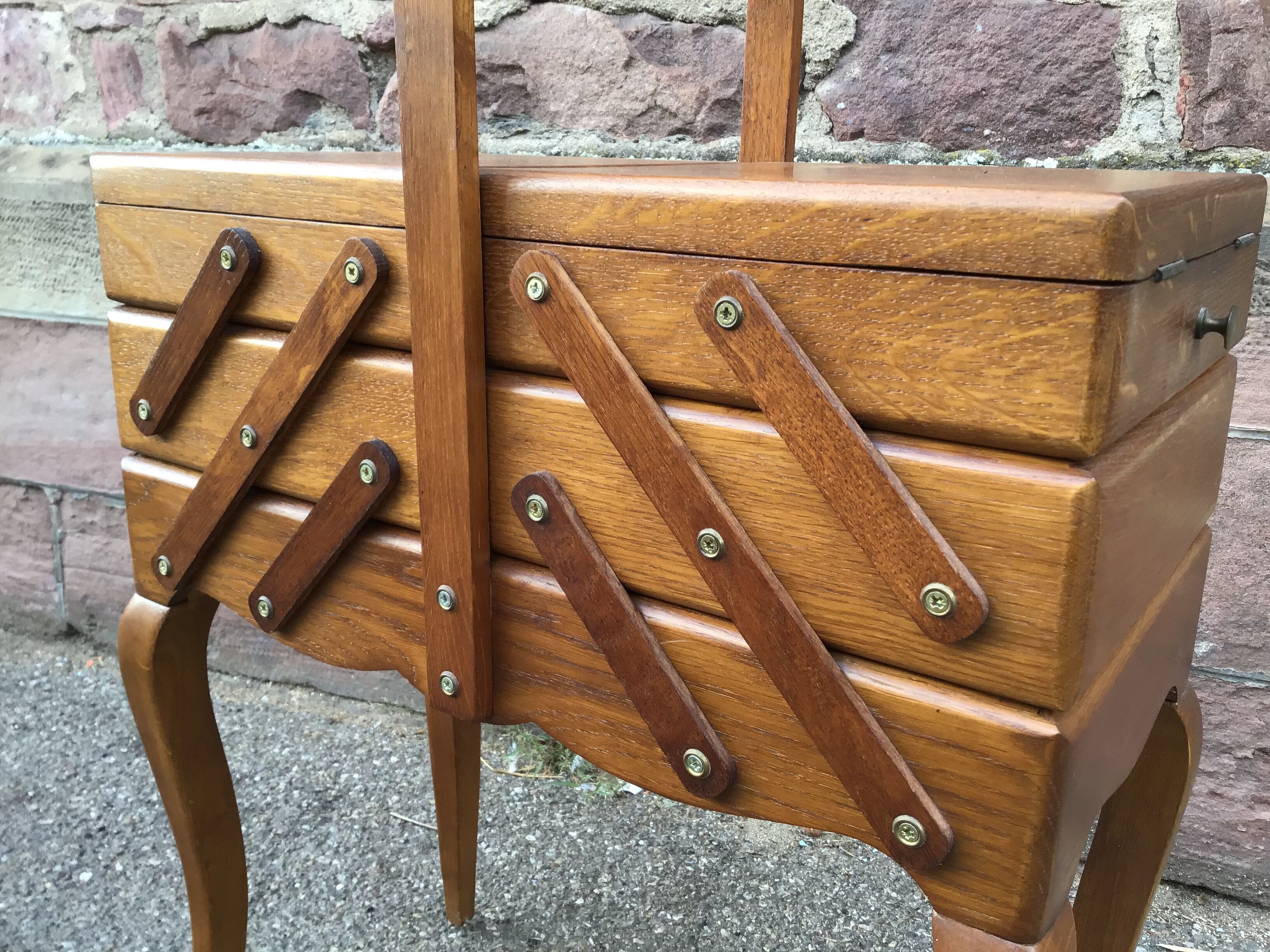 Vintage sewing basket