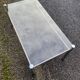 VINTAGE 1970 RECTANGULAR COFFEE TABLE WITH FLAT CHROME TUBULAR LEGS