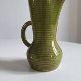 Glazed stoneware pitcher from the 1950s