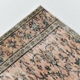 Light Blush Pink All-over Floral Vintage Rug, 188x276Cm