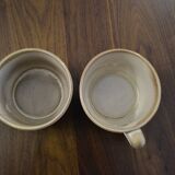 Lot de 2 tasses décorées à la main