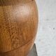Tall Sculptural Solid Wood Vase, Natural Brown Finish, Minimalist Turned Art Object, 73.5 cm