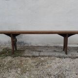 Old oak farmhouse bench