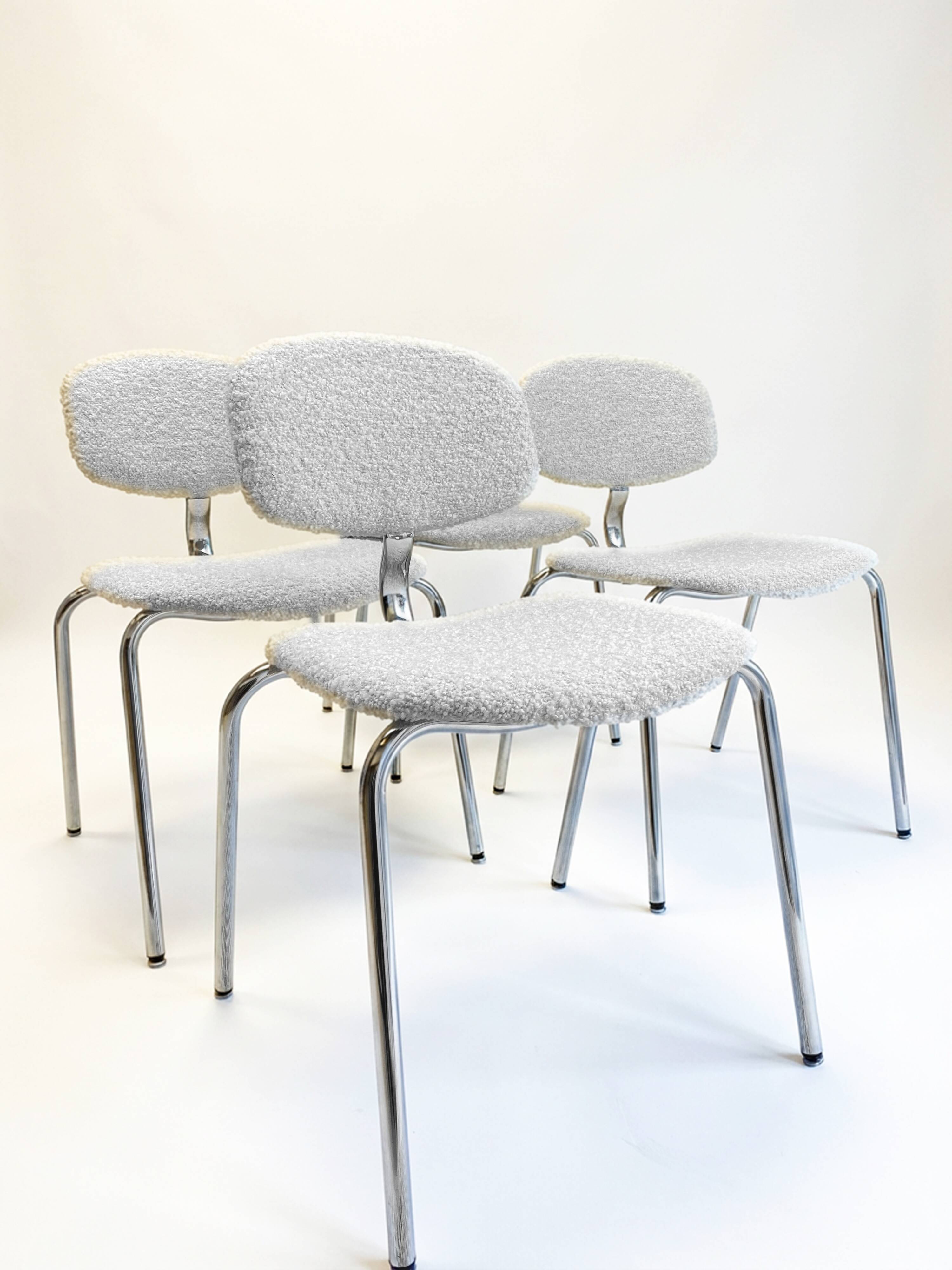 Set of 4 Pierre Paulin chairs - Steelcase Strafor 420-44