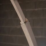 Guzzini arc floor lamp, travertine base