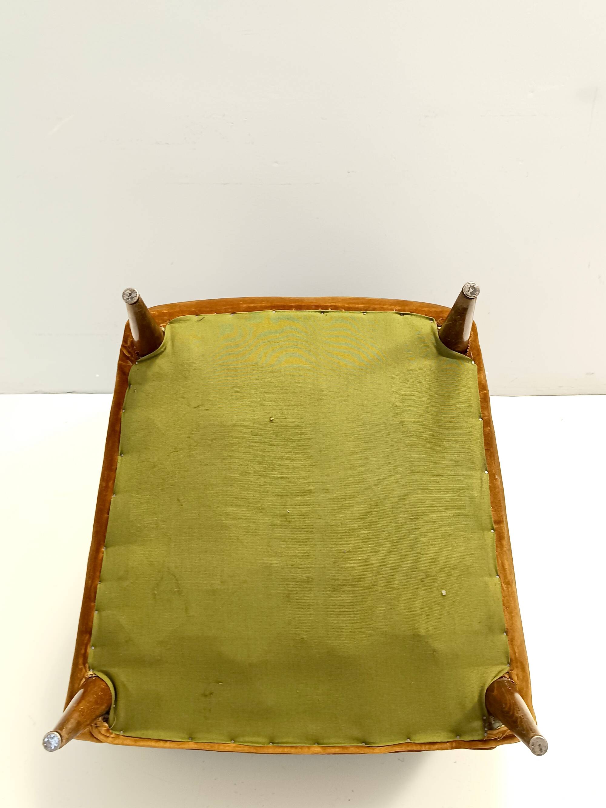 Dark Goldenrod Wingback Armchair model 437 by Gio Ponti for Cassina