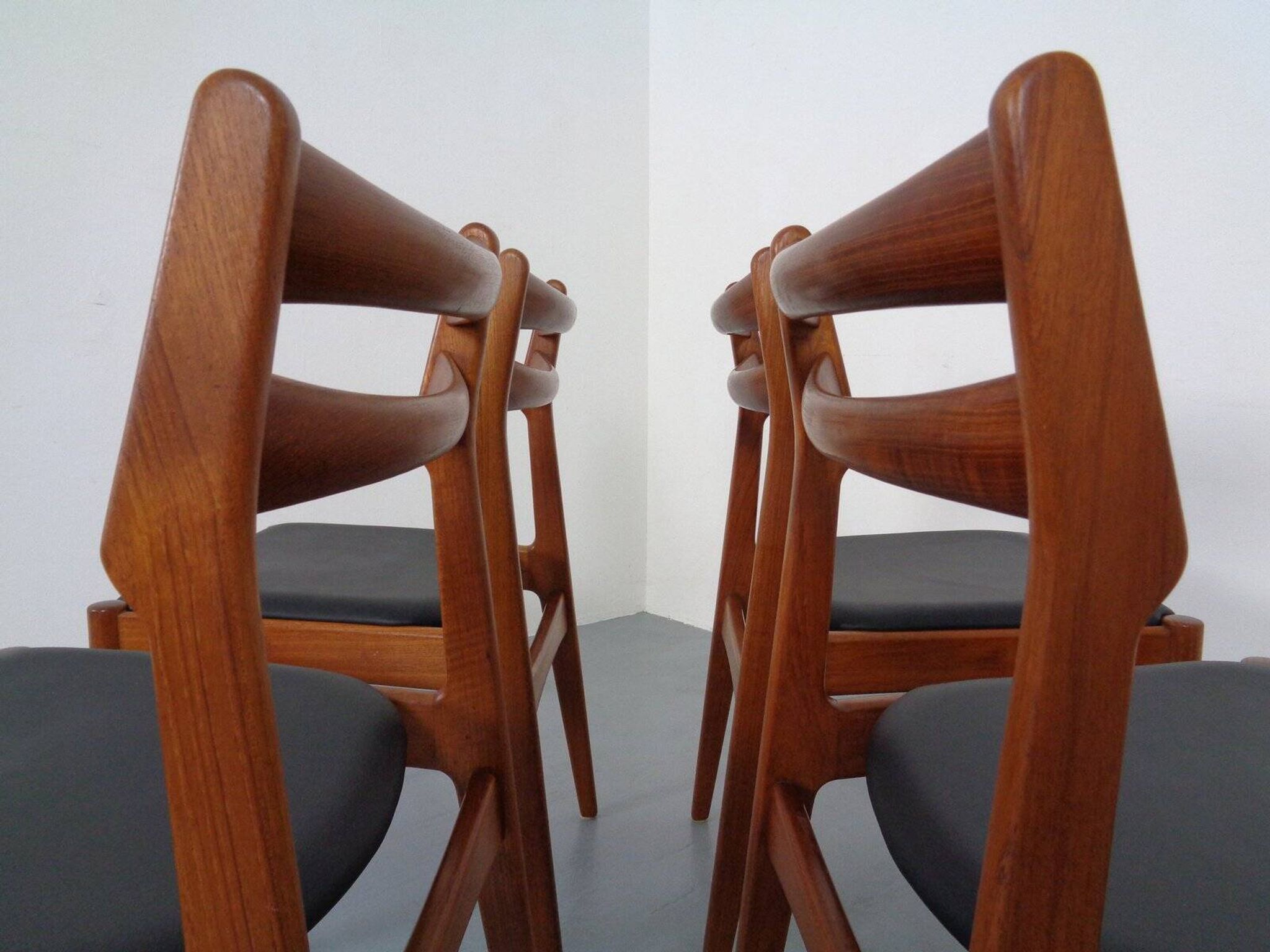 Danish Teak Dining Chairs from Vamo Mobelfabrik, 1960s, Set of 4