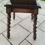 Paire de chaises brutaliste alsaciennes ancienne