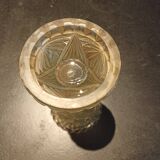 Chiseled glass vase