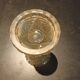 Chiseled glass vase