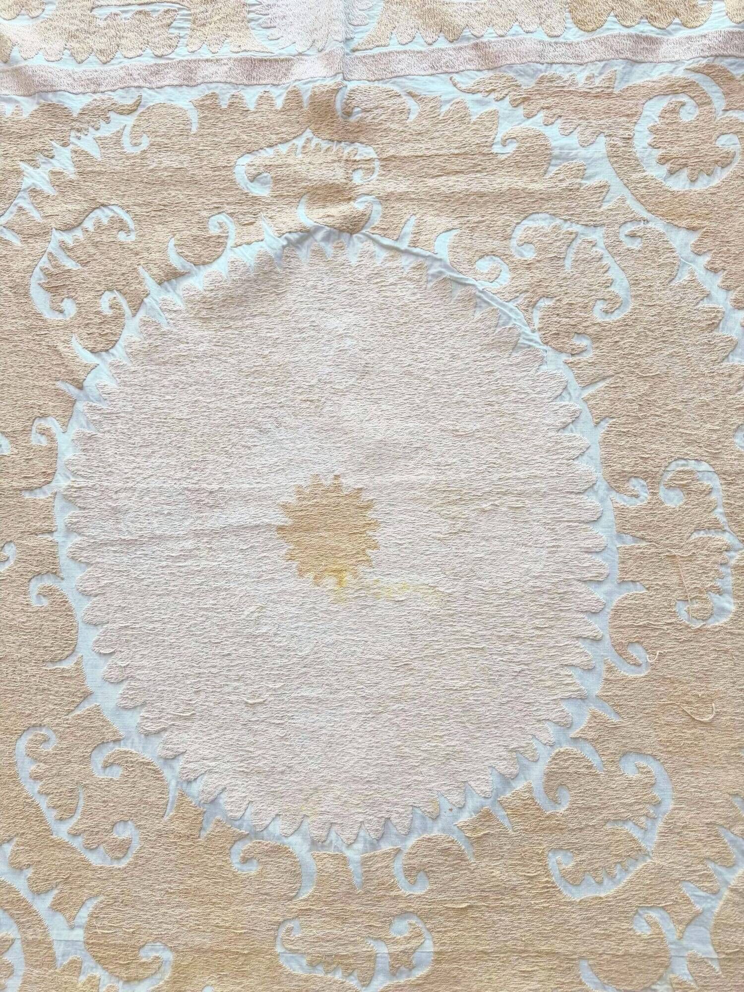 Vintage hand-embroidered tablecloth 127x134 cm