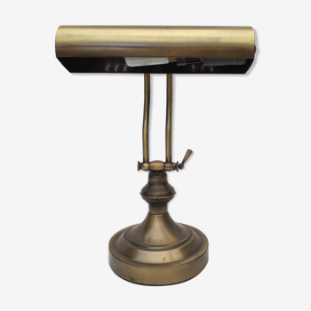 Old aged brass articulated desk lamp